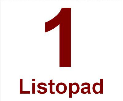 Kartka z kalendarza 1 listopad